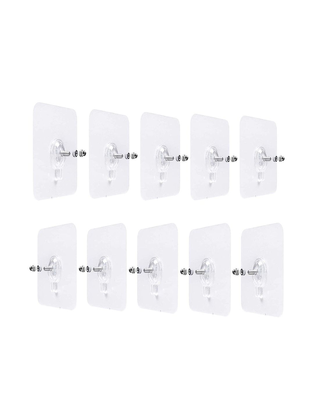 REDCARP 10-Pcs Transparent Hooks & Holders-picture-19