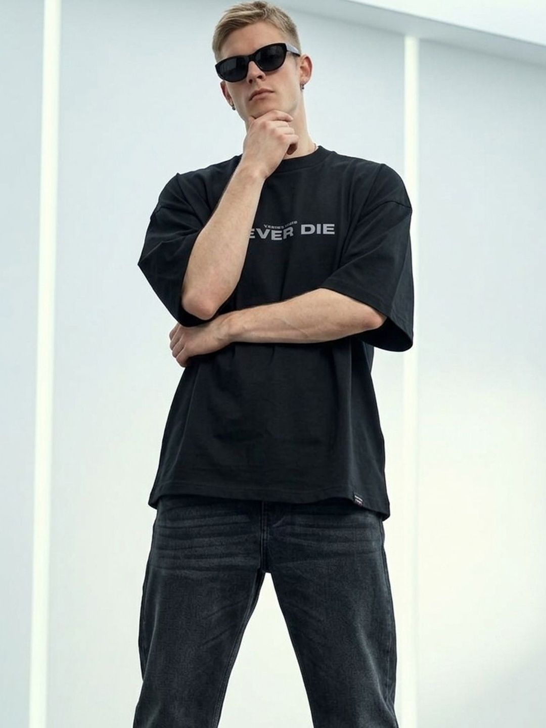 BAESD Men Typography Printed Drop-Shoulder Sleeves T-shirt-picture-39
