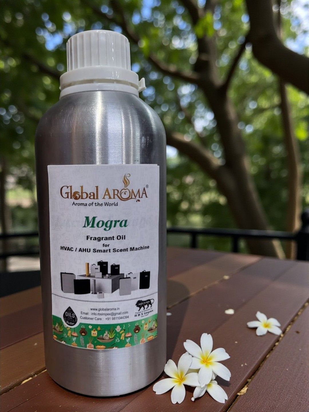 GLOBAL AROMA Mogra Scent Machine Oil 1000ml-image-49
