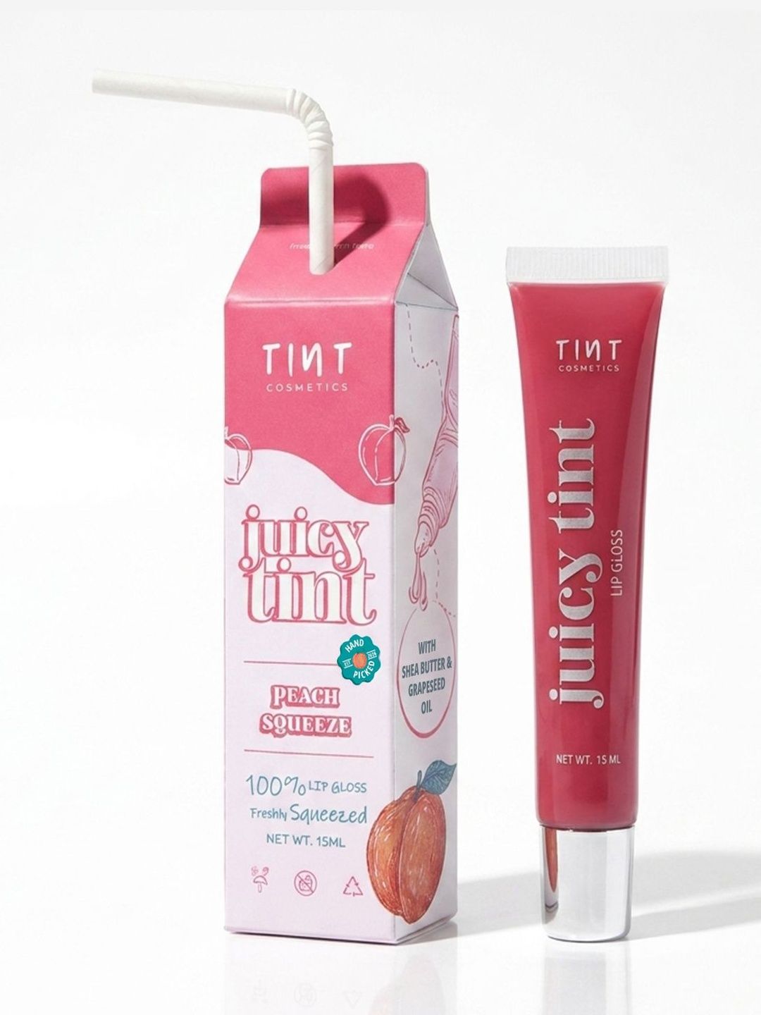 Tint Cosmetics Juicy Tint Lip Glosses - 15 ml - Peach Squeeze-picture-19