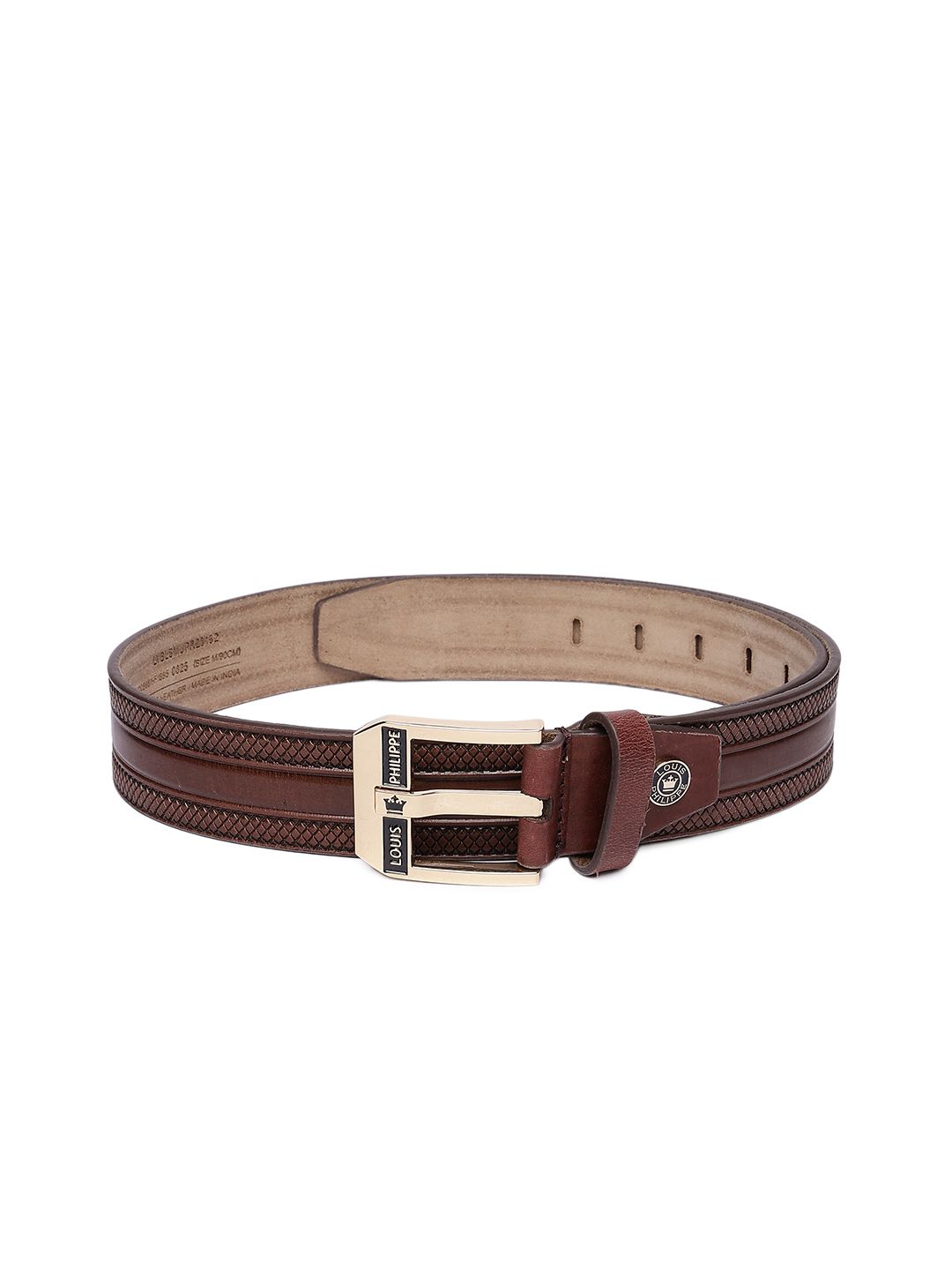 Louis Philippe Sport Men Textured Leather Belt-picture-21