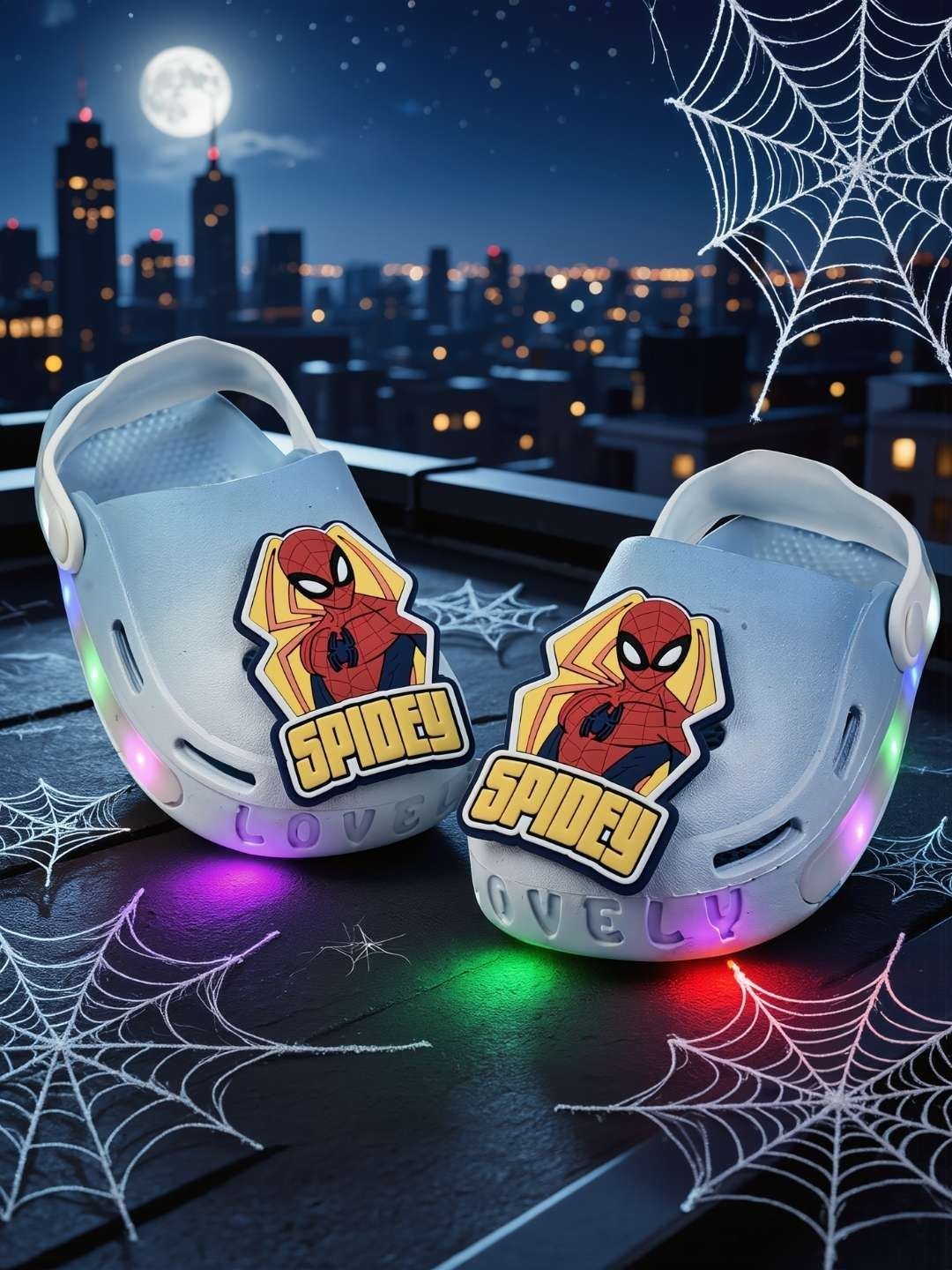 BAESD Boys Spider Man LED Clogs Sandals-picture-51
