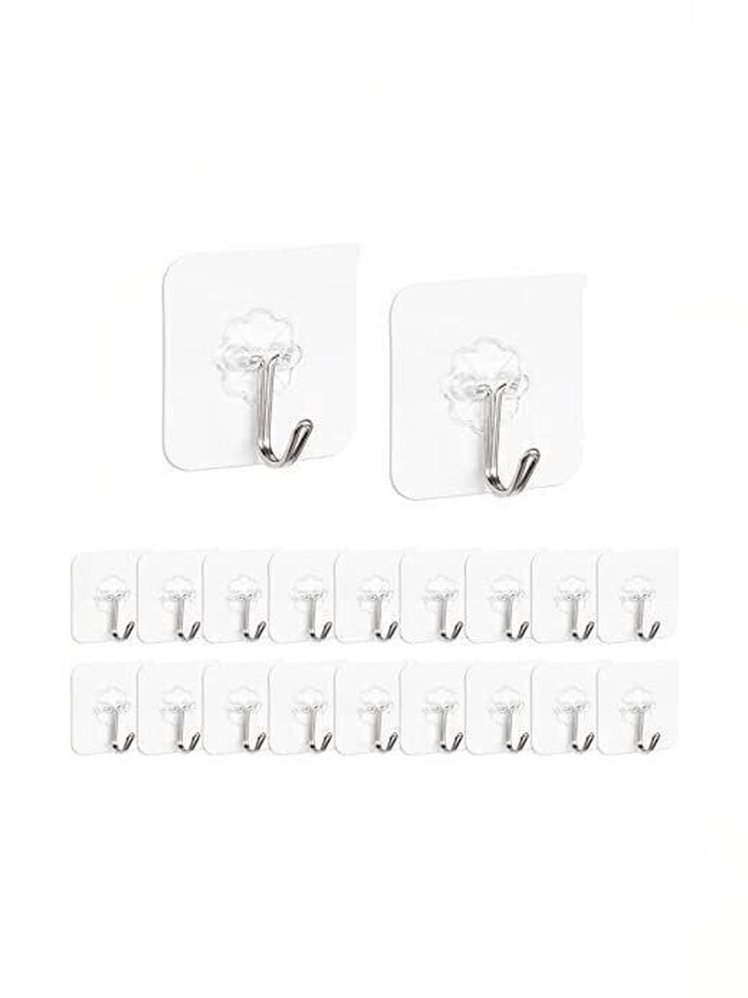 REDCARP Set Of 20 Transparent Hooks & Holders-image-13