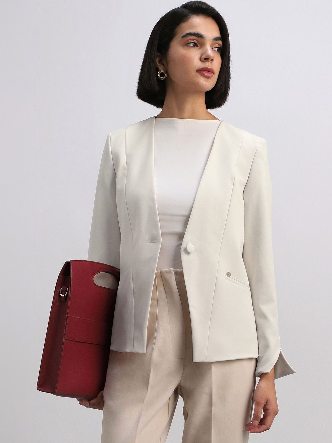 Allen Solly Woman Single -Breasted Blazer