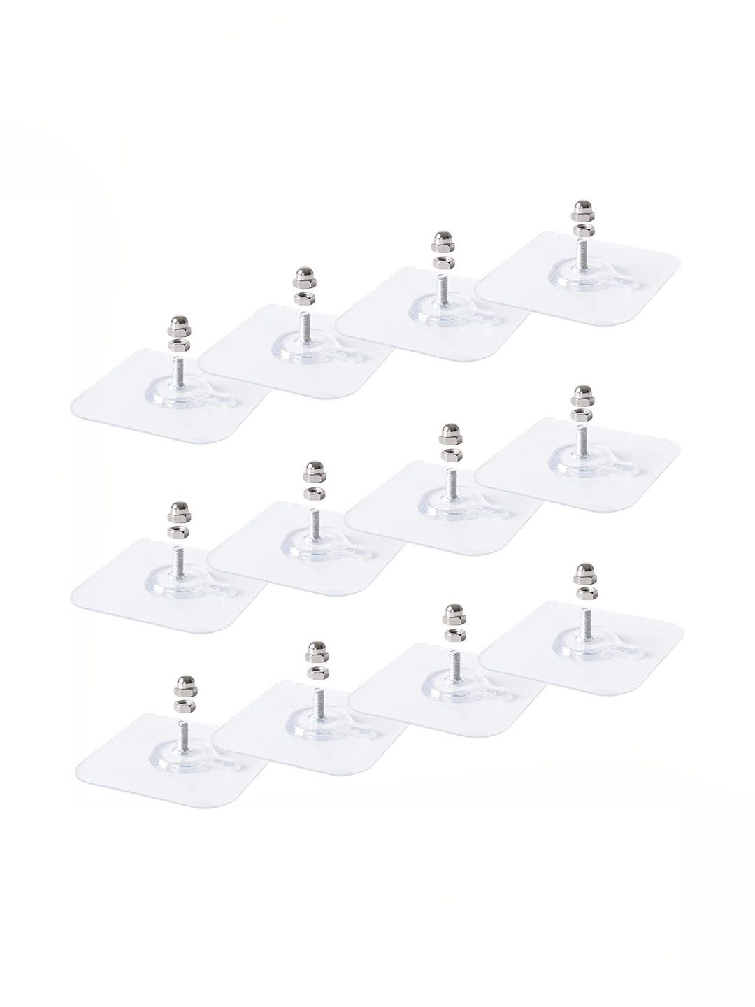REDCARP 12-Pcs Transparent Hooks & Holders-picture-29