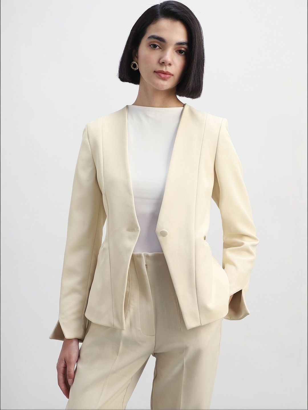 Allen Solly Woman Single -Breasted Blazer