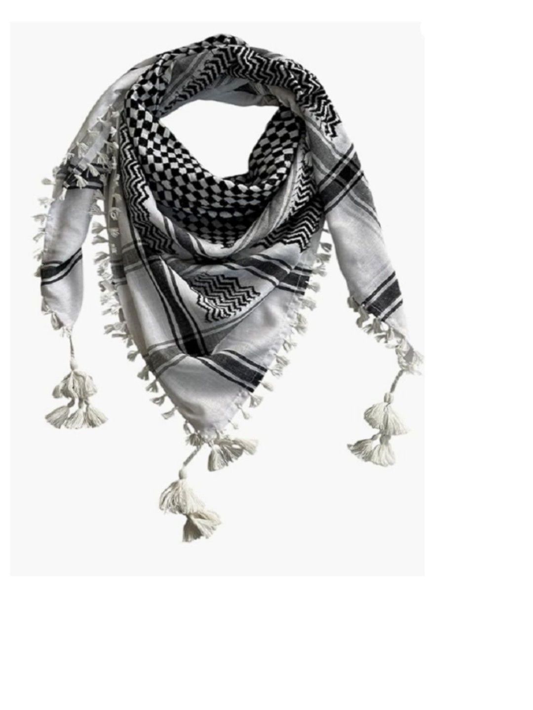 HUSSAIN HANDLOOM Unisex Checked Scarf-picture-24