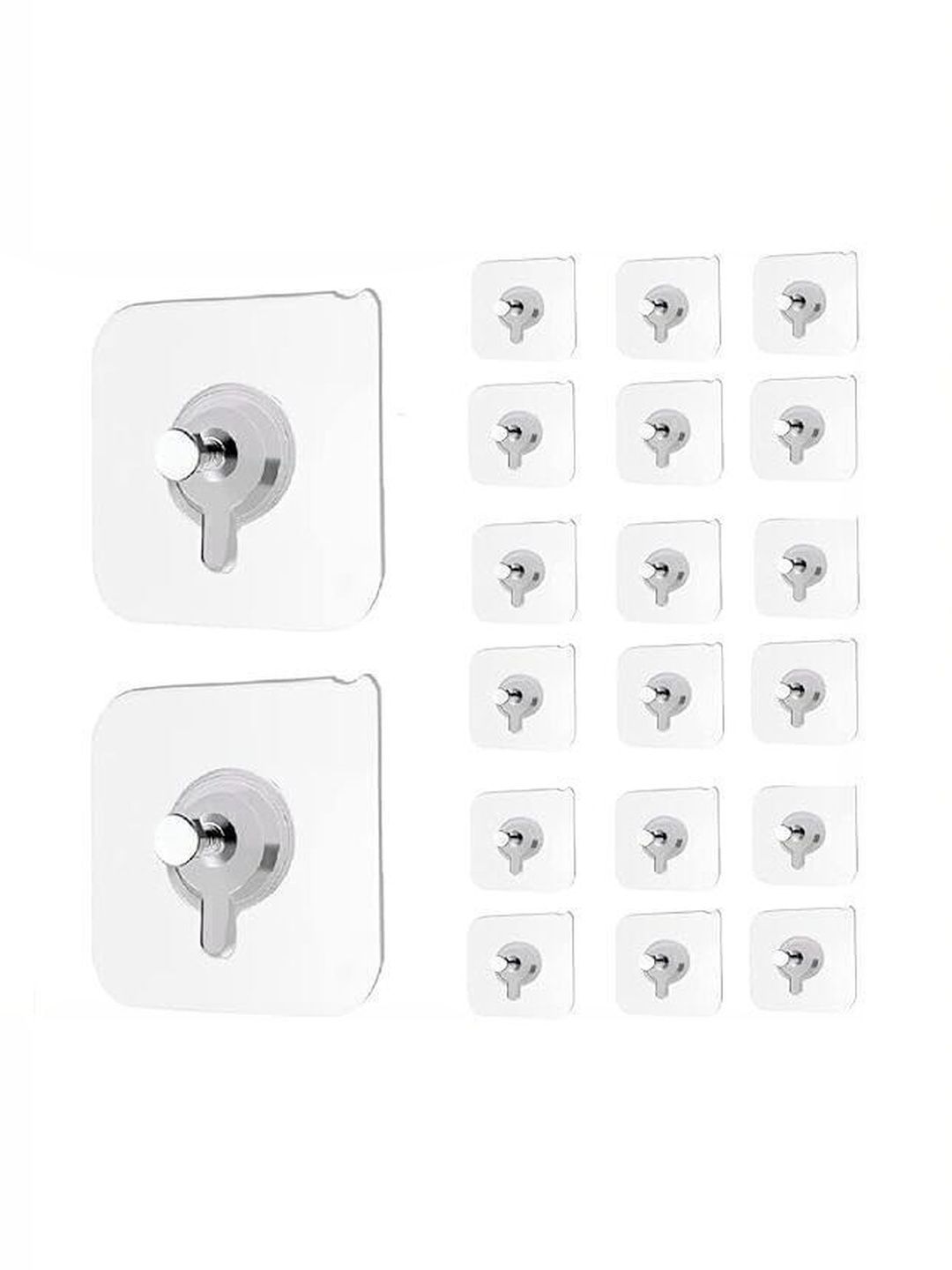 REDCARP 20-Pcs Transparent Hooks & Holders-picture-2