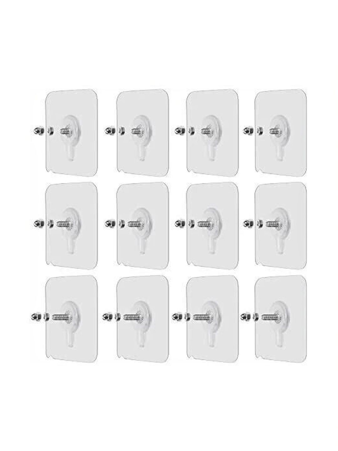 REDCARP 12-Pcs Transparent Metal Wall Hooks-picture-49