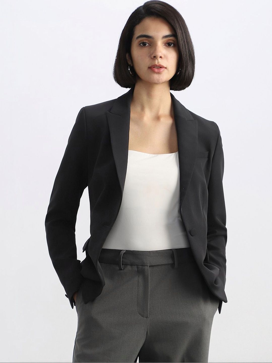 Allen Solly Woman Single -Breasted Blazer-image-37