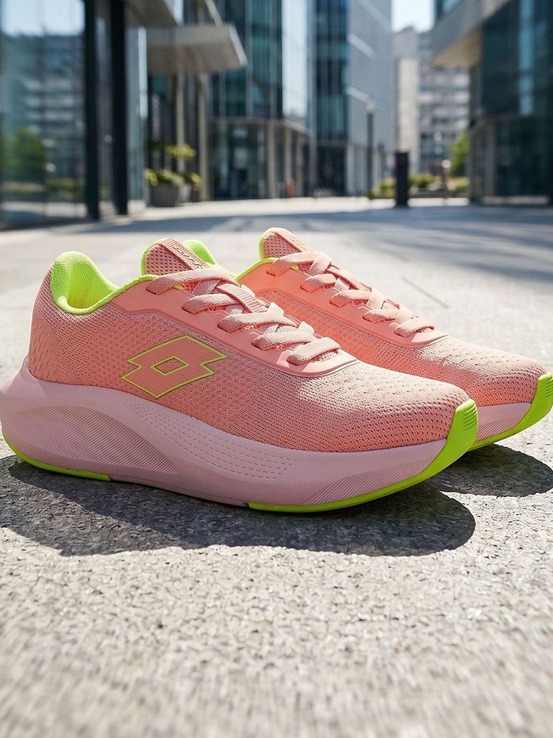 Lotto Women Xwift Knit Peach Running Shoes-picture-33