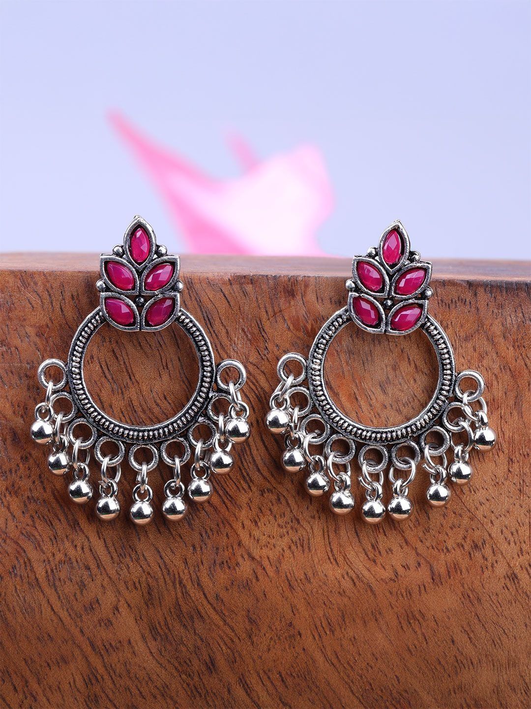 Stylishkudi Circular Half Hoop Earrings-picture-14