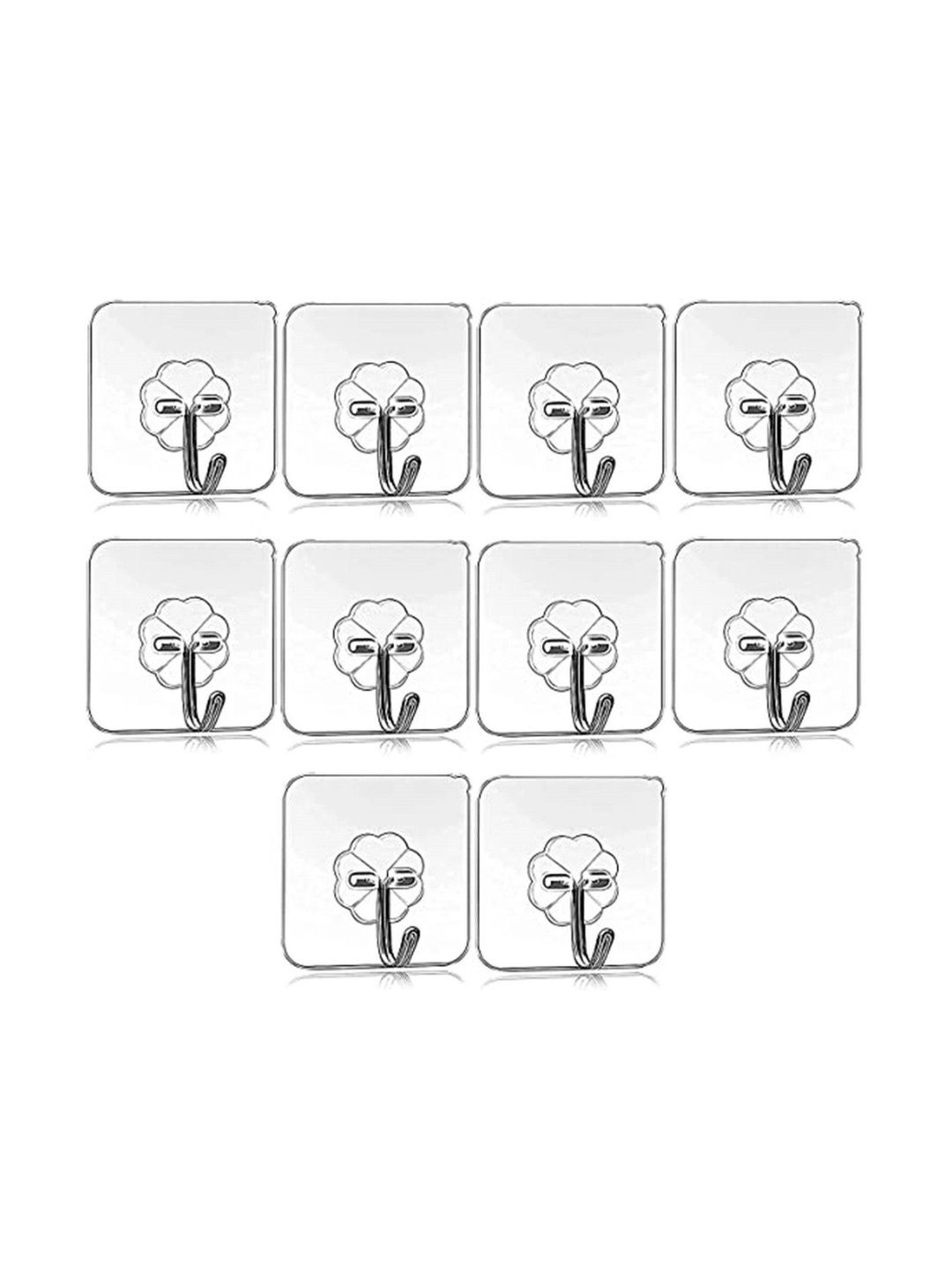 REDCARP 10-Pcs Transparent Wall Hooks & Holders-picture-34