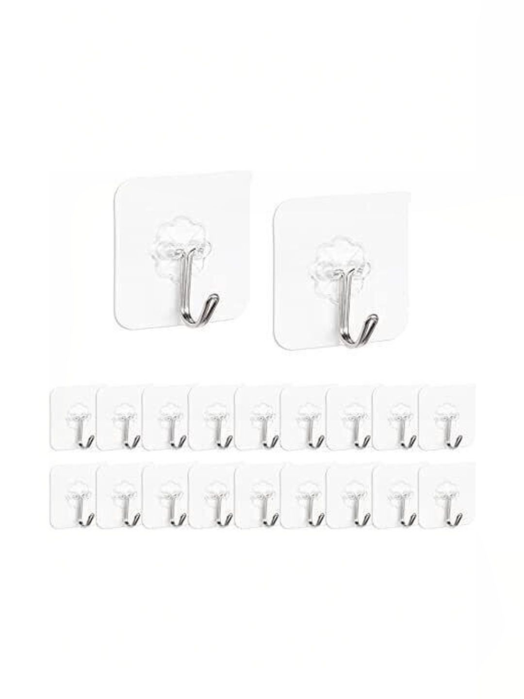 REDCARP 20-Pcs Transparent Hooks & Holders-picture-35