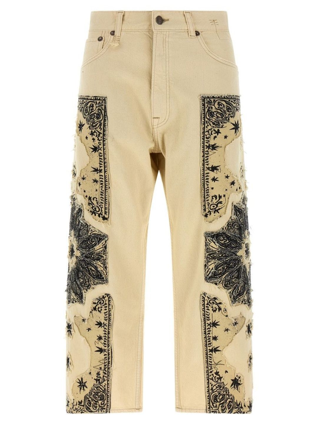 r13 Beige Straight Regular Jeans-picture-34