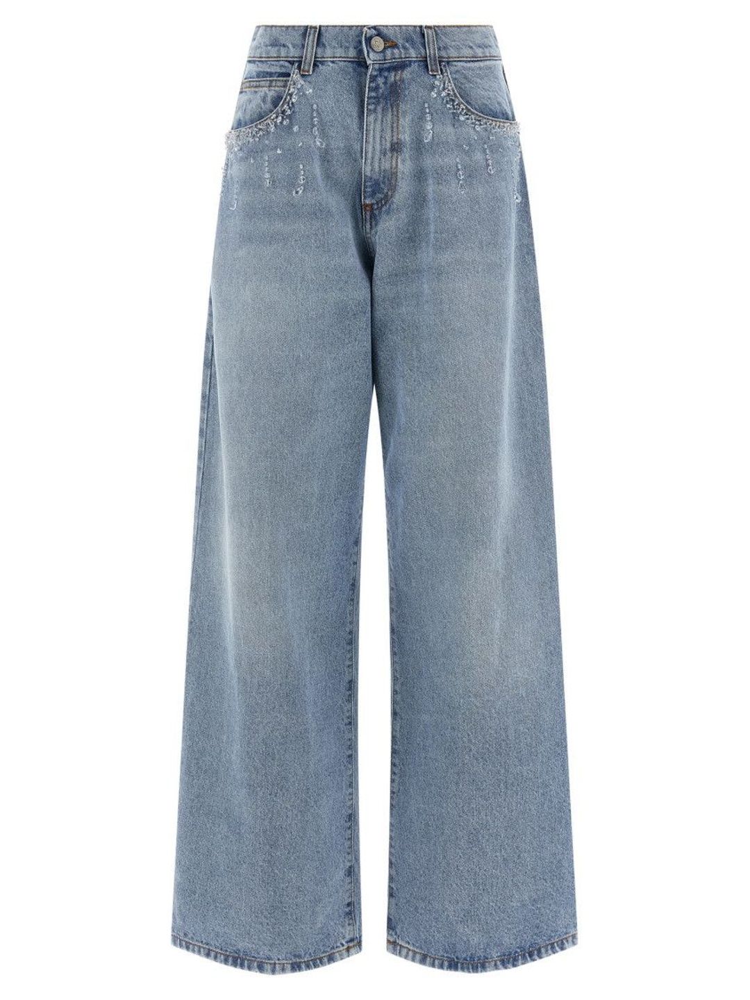 Light Blue Straight High Rise Jeans-image-35