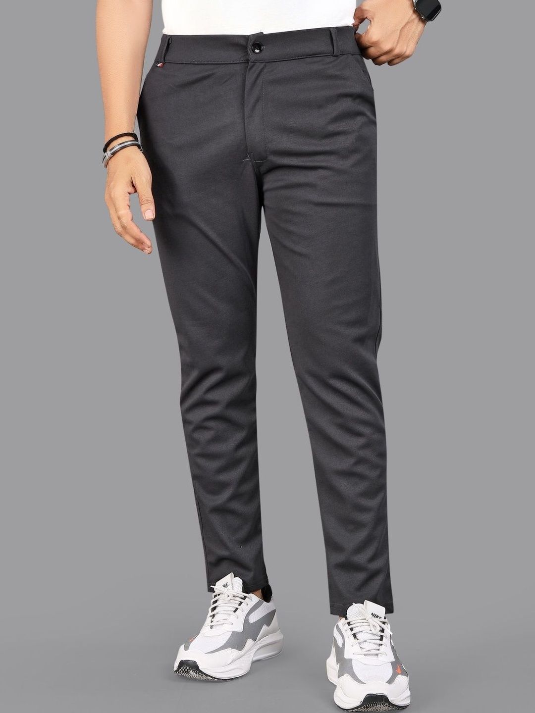 Zonoti Men Comfort Slim Fit Trousers-image-12