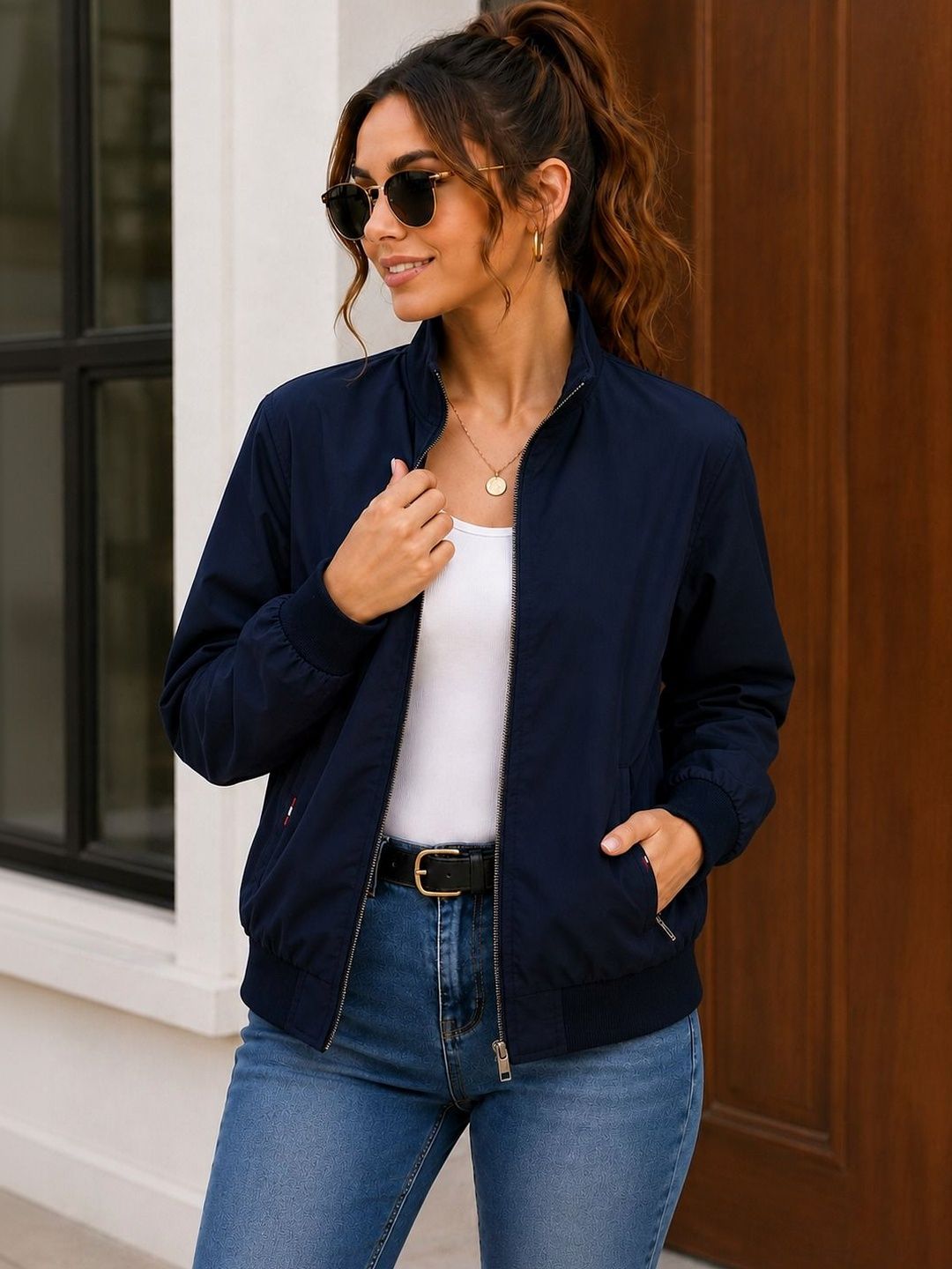 BAESD Women Running Bomber Jacket-picture-11
