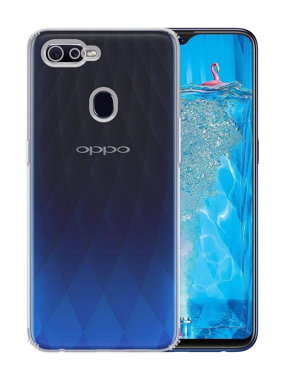 ANDVYA Solid Printed Oppo F9 Back Case Mobile Accessories-picture-55