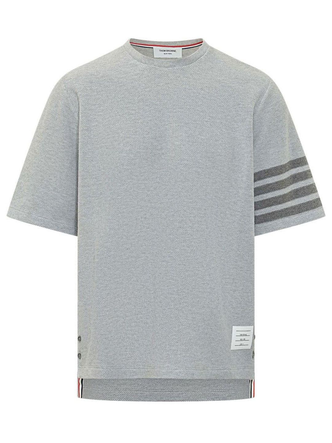Thom Browne Grey Crew Neck T-Shirt-picture-29