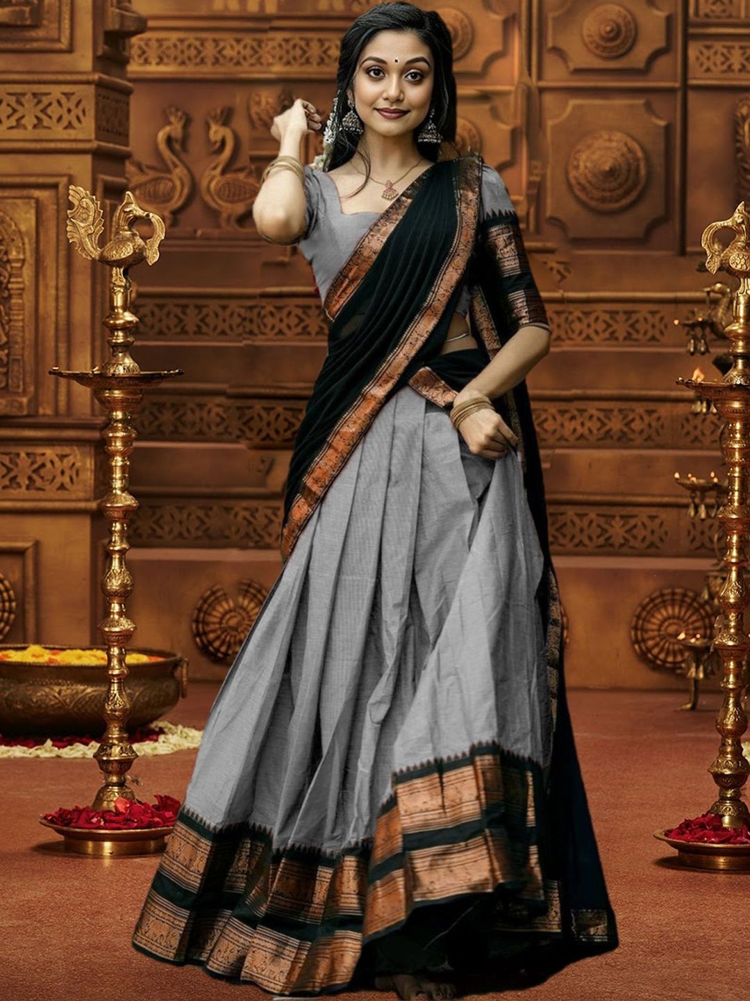 R K INFINITIVE Unstitched Lehenga & Blouse With Dupatta-picture-35