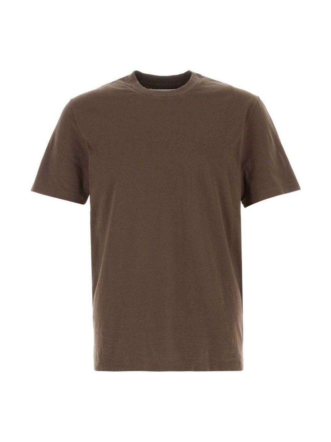 Dark Brown Solid T-Shirt-image-14