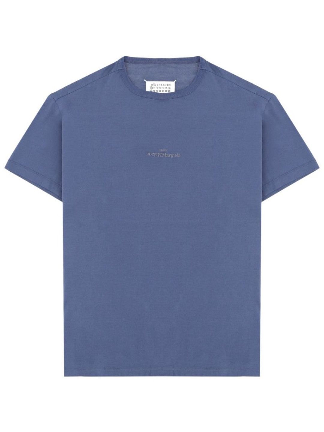 maison margiela Blue Logo Crew Neck T-Shirt-picture-11