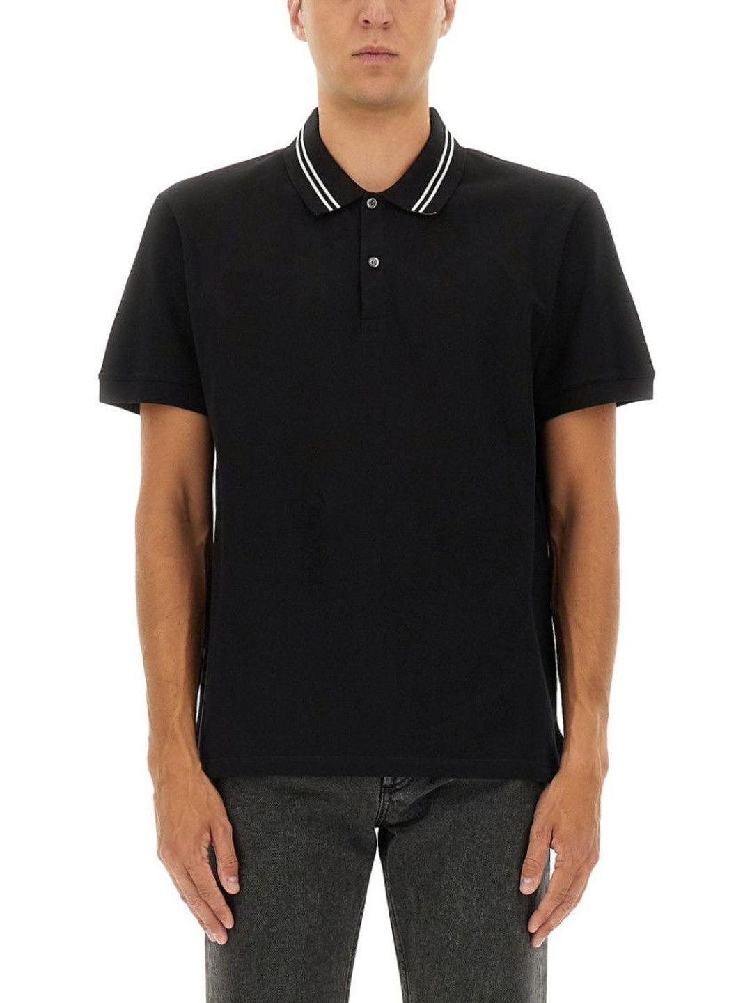 alexander mcqueen Black Shirt Collar Polo-picture-31