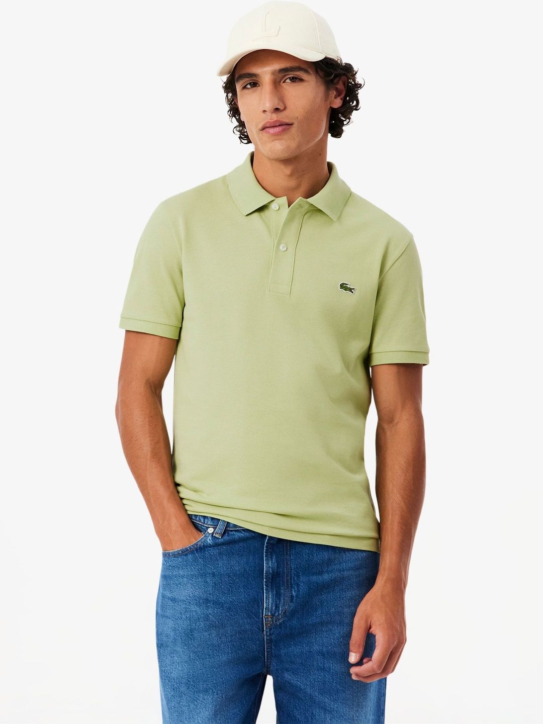 Lacoste Men Brand Logo Polo Collar Slim Fit T-shirt-picture-36