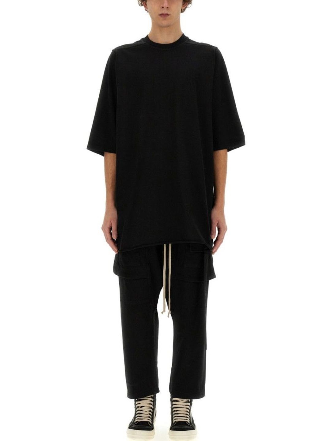 Rick Owens Black Crew Neck T-Shirt-image-21