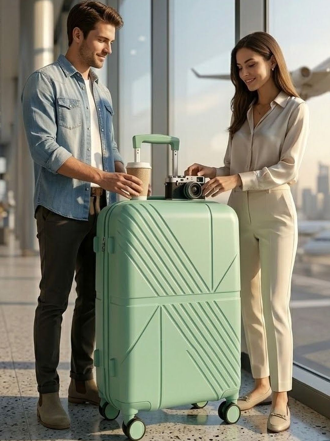 NAVRANGI Textured Hard Case Trolley Suitcase-picture-51
