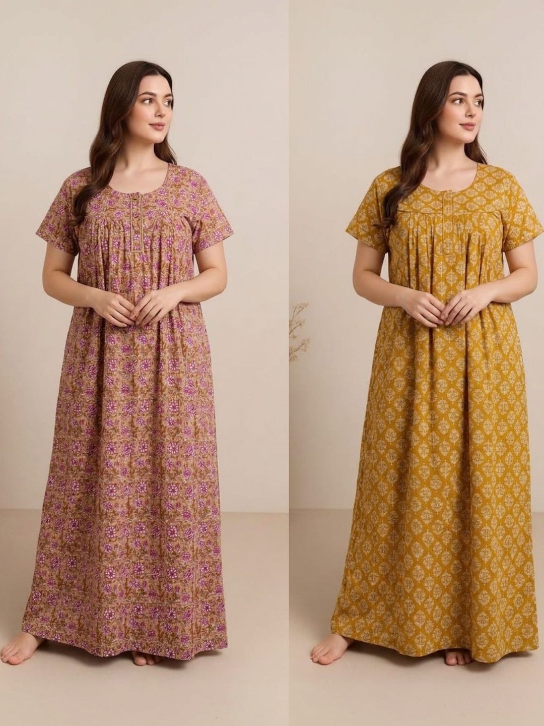 CRAFT WELL STUDIO Printed Maxi Nightdress-picture-43
