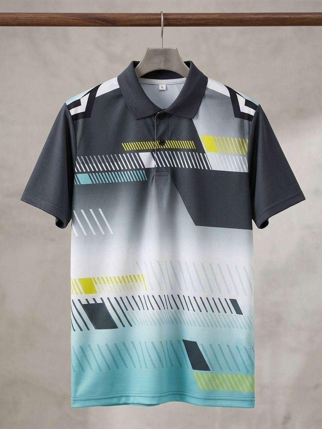 Lookswala Men Printed Polo Collar T-shirt-picture-31