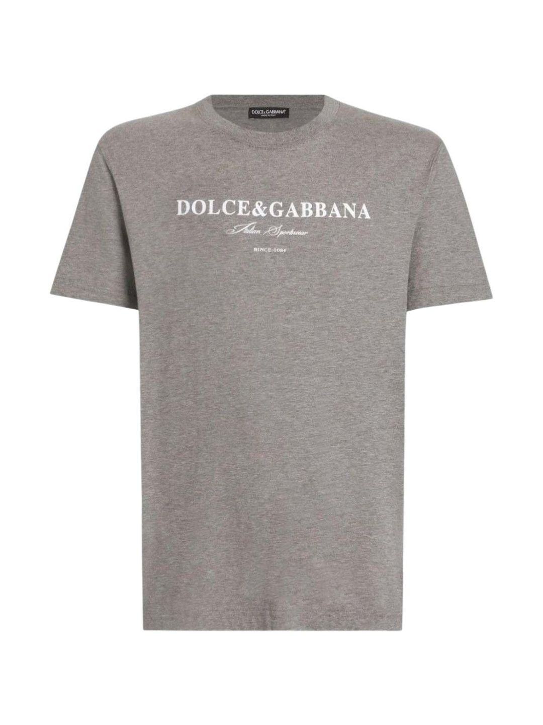Dolce & Gabbana Typography Printed Round Neck Short Sleeves Regular Fit Tshirts-picture-31