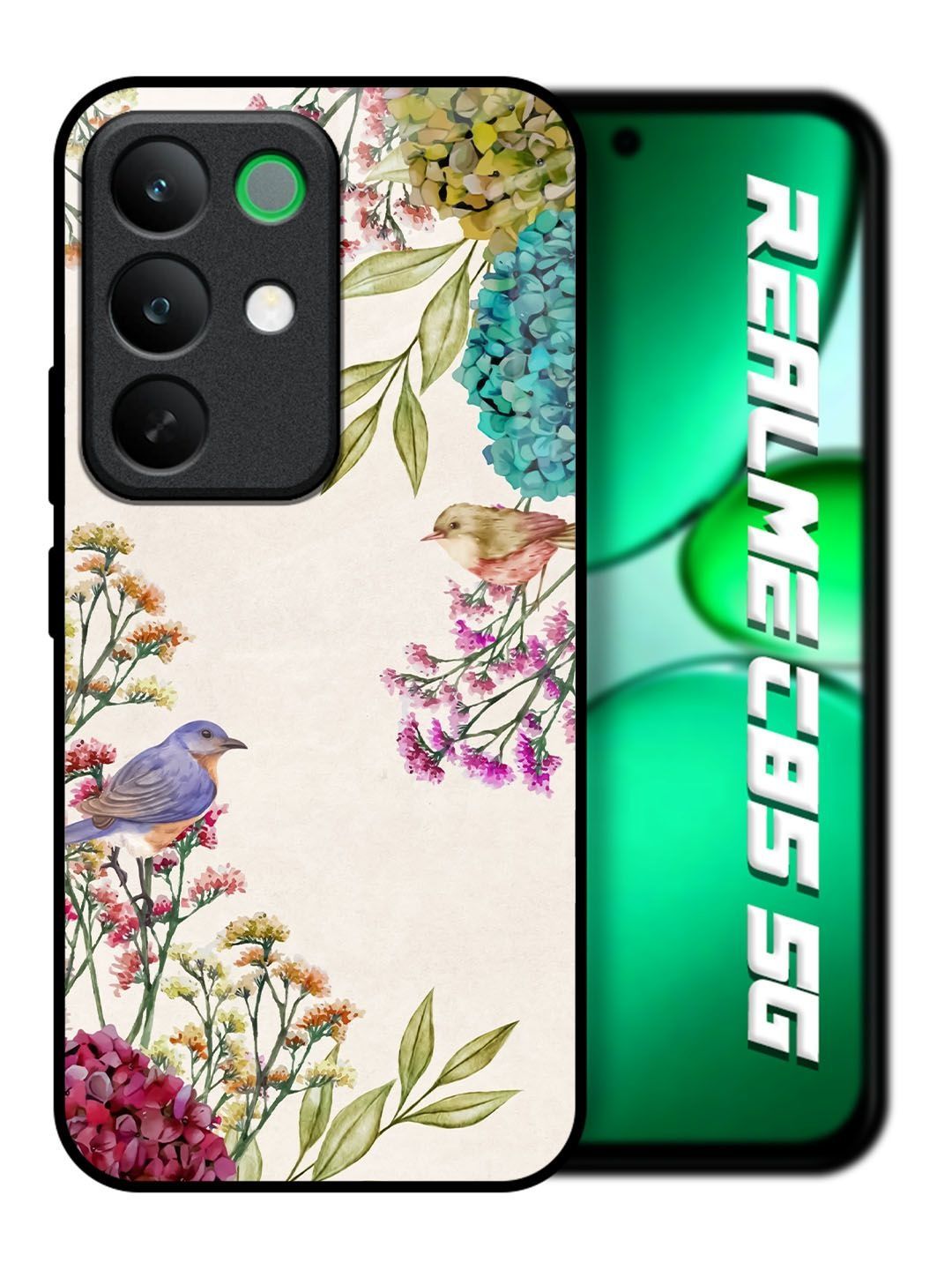 QRIOH Floral Printed Realme C85 5G Back Case Mobile Accessories-picture-24