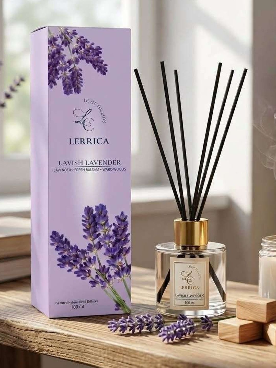 LERRICA Lavish Lavender Scented Reed Diffuser -100ml-picture-51