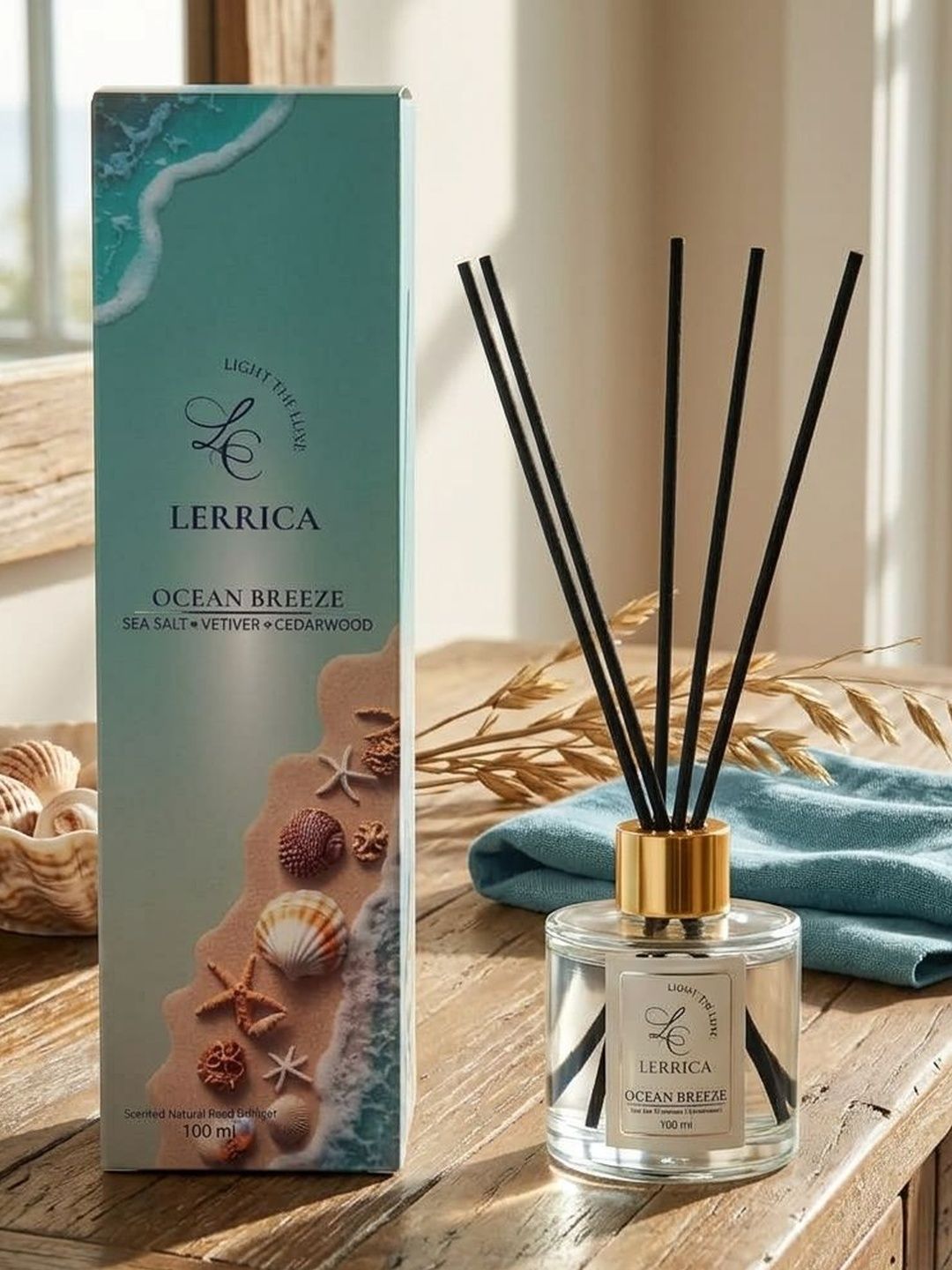LERRICA Ocean Breeze Scented Reed Diffuser - 100 ml-image-11