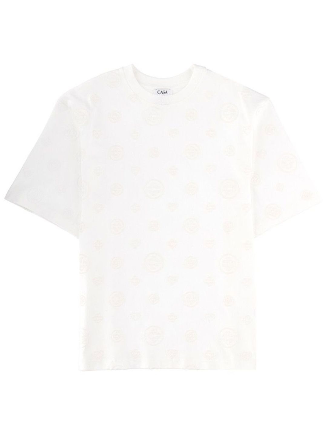 White Logo Crew Neck T-Shirt-image-36