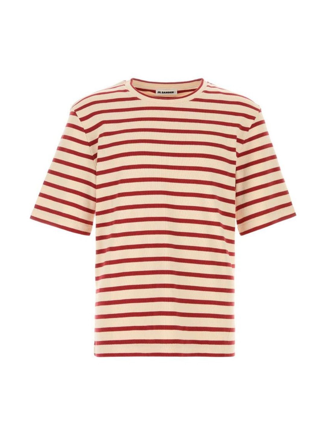 Beige Crew Neck T-Shirt-image-37