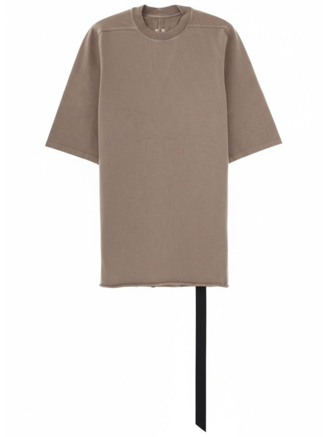 rick owens Beige Solid Crew Neck T-Shirt-picture-15