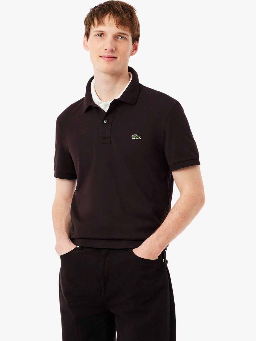 Lacoste Men Brand Logo Polo Collar Slim Fit T-shirt-picture-43