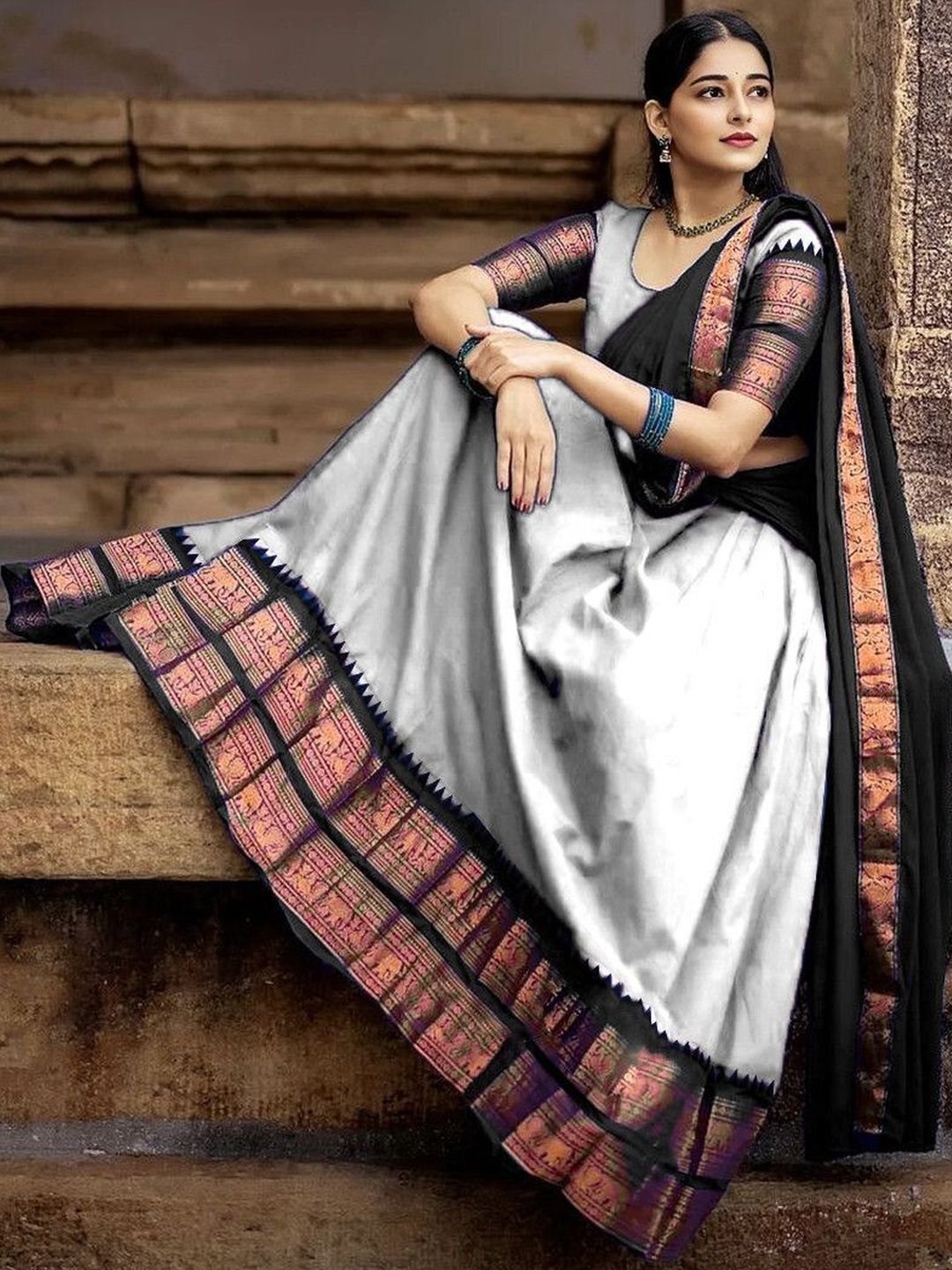 R K INFINITIVE Unstitched Lehenga & Blouse With Dupatta-picture-34