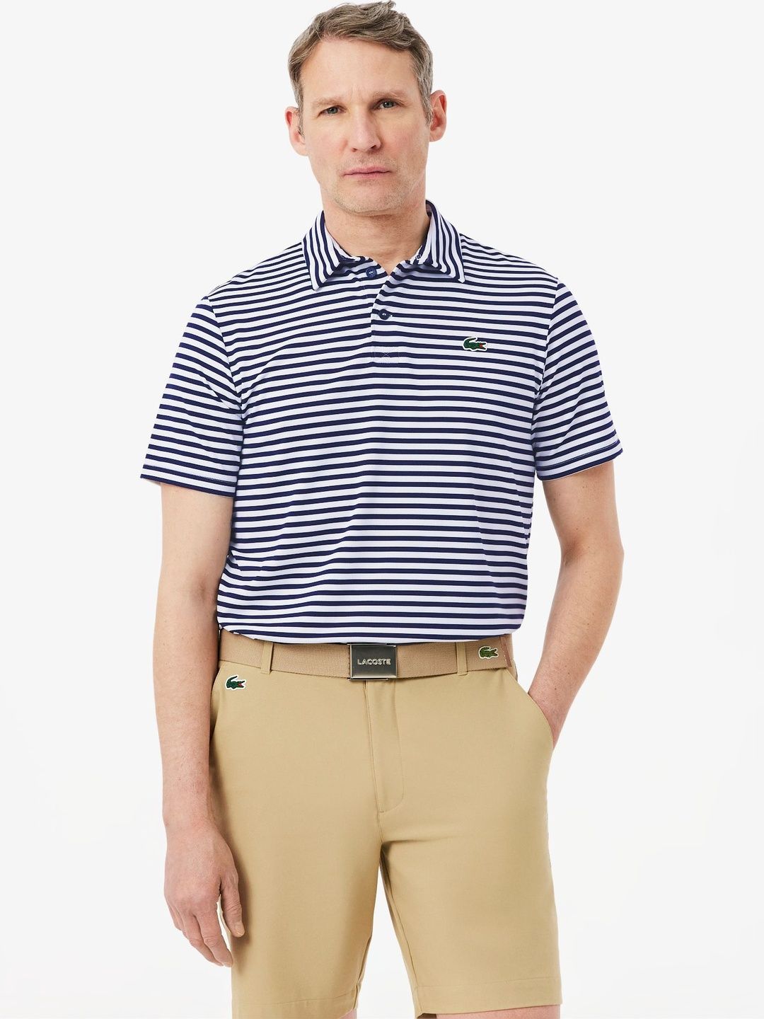 Lacoste Men Striped Polo Collar T-shirt-image-34