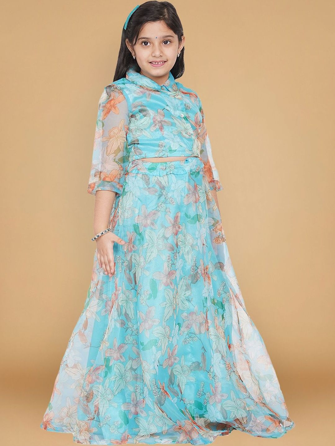 KALINI Girls Printed Ready to Wear Lehenga &-image-35