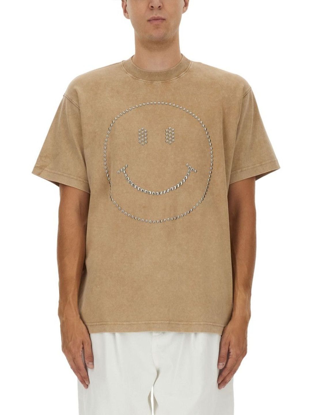 moschino Brown Graphic Crew Neck T-Shirt-picture-36