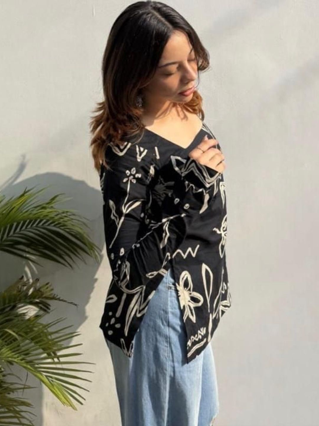 VYKOO Printed Square Neck Kurti-picture-35