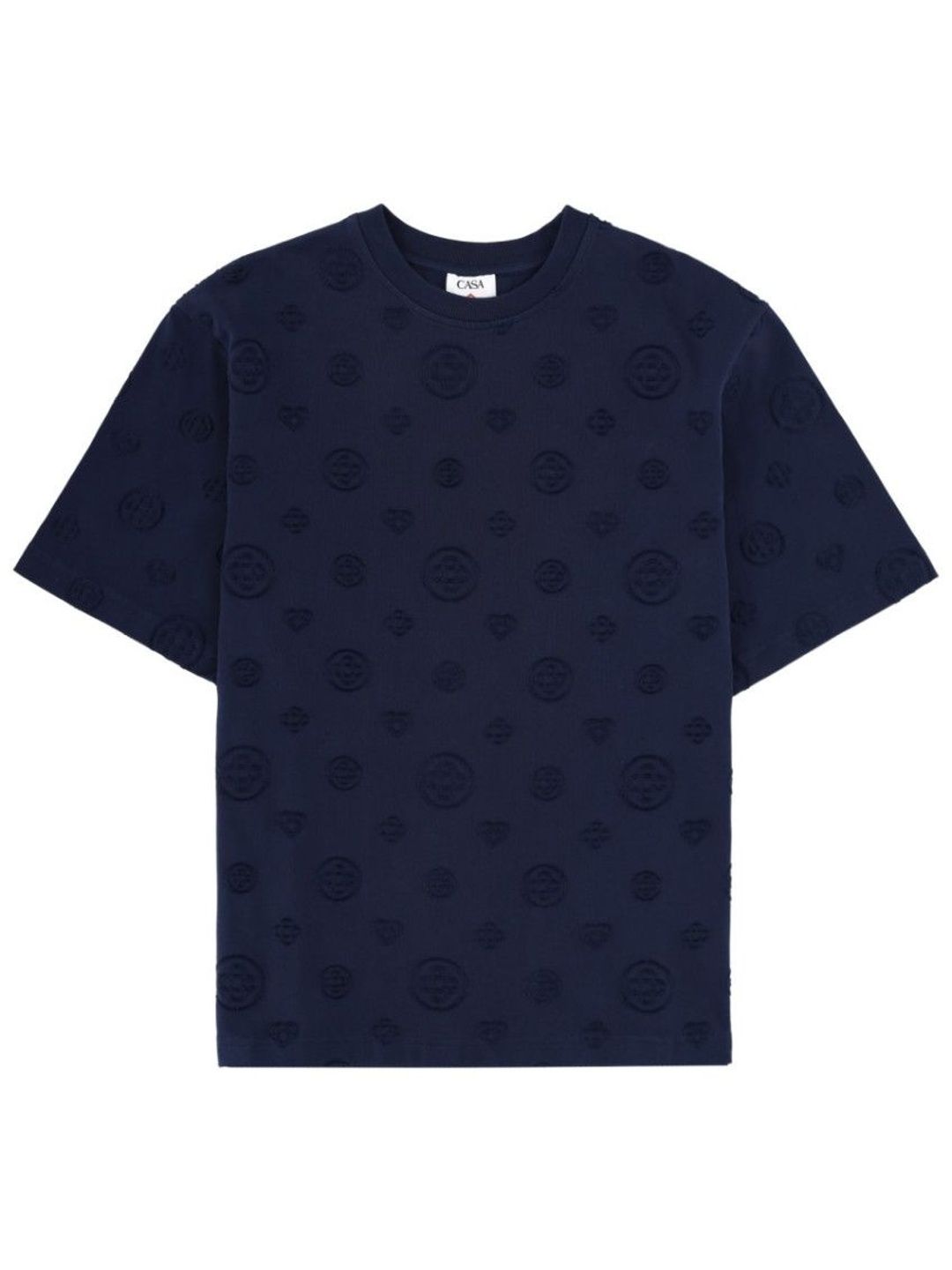 casablanca Blue Logo Crew Neck T-Shirt-picture-38