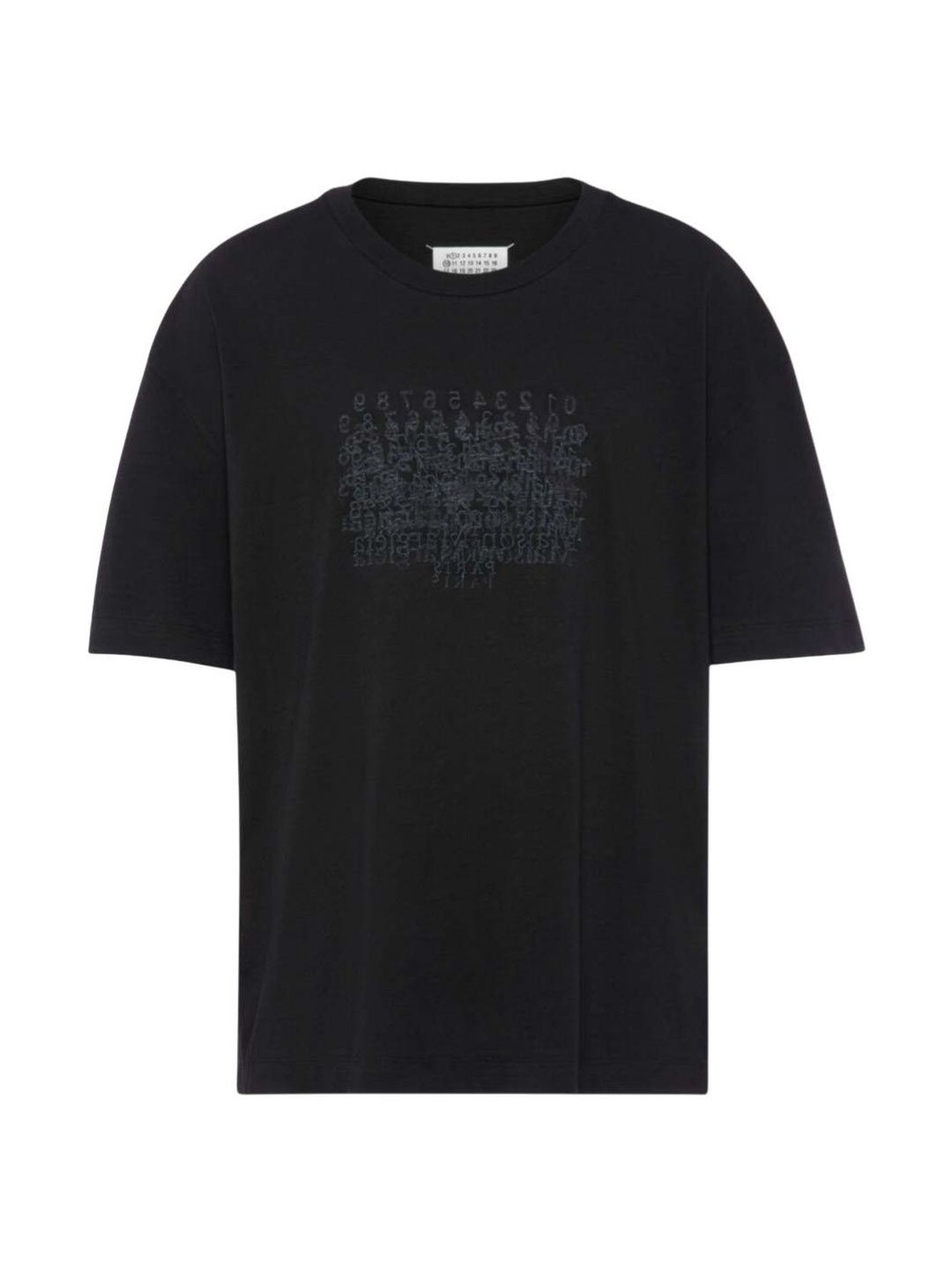 maison margiela Black Graphic Crew Neck T-Shirt-picture-17