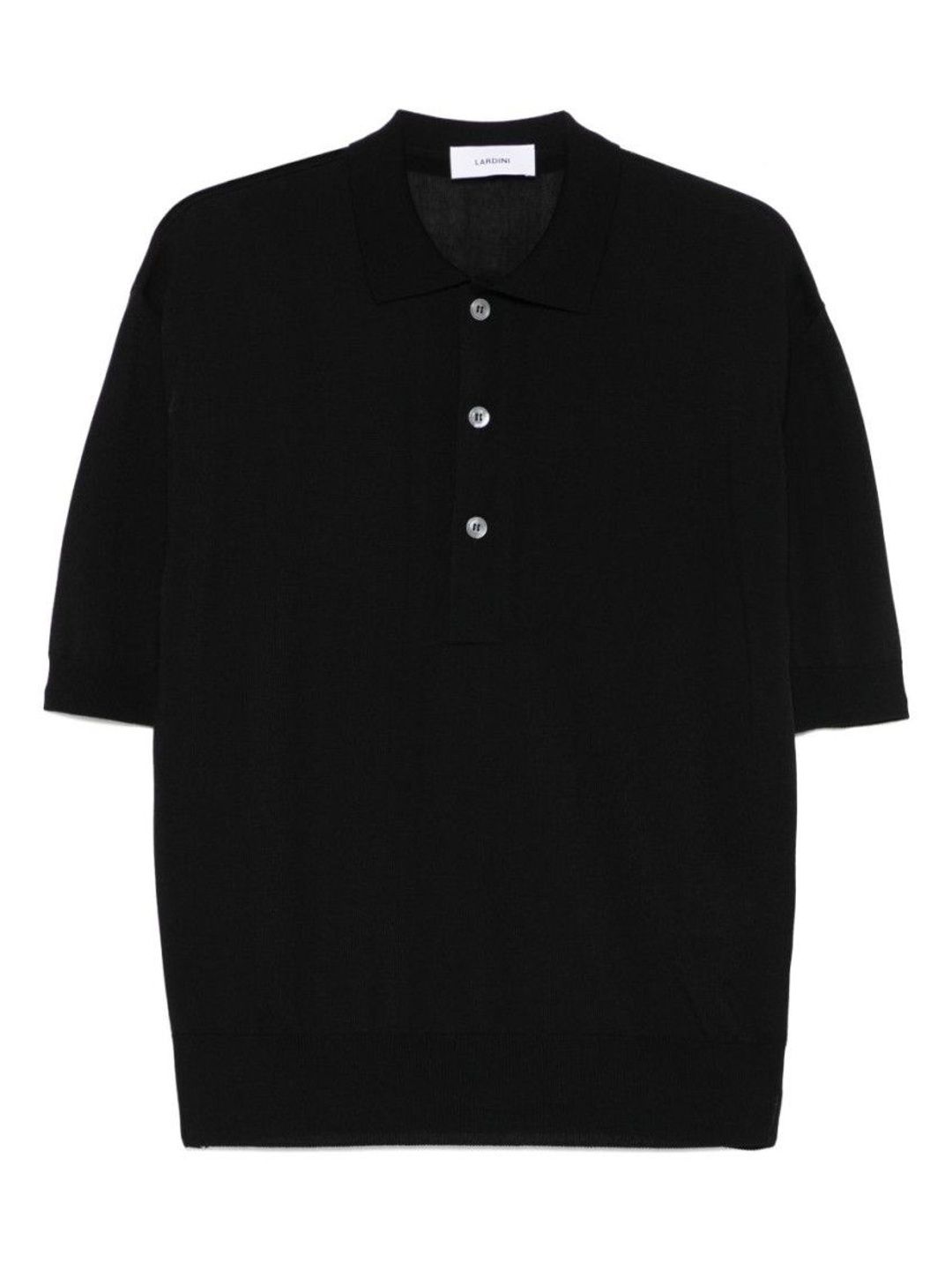 Lardini Black Cotton Blended Polo-picture-38
