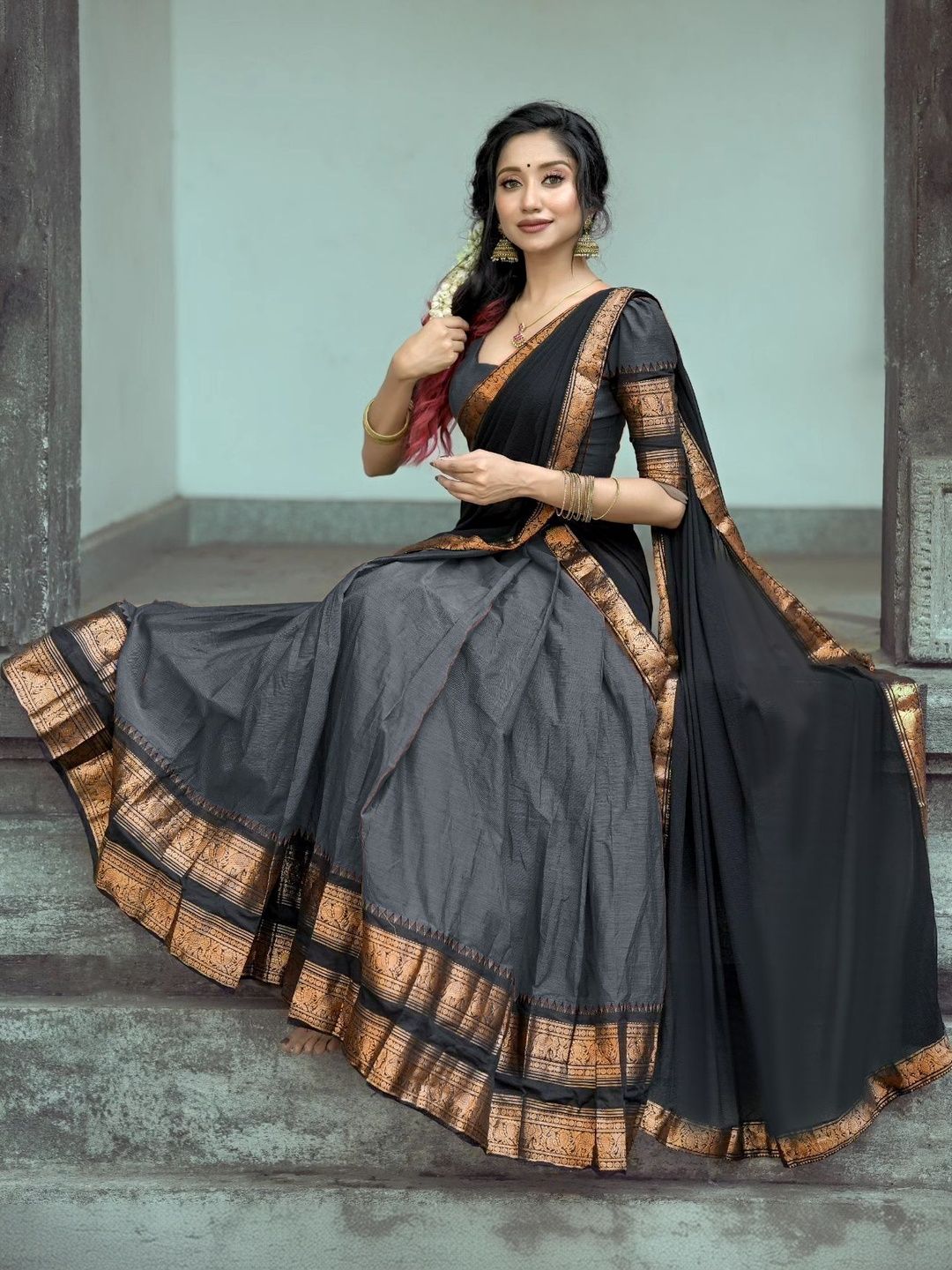 R K INFINITIVE Unstitched Lehenga & Blouse With Dupatta-picture-11